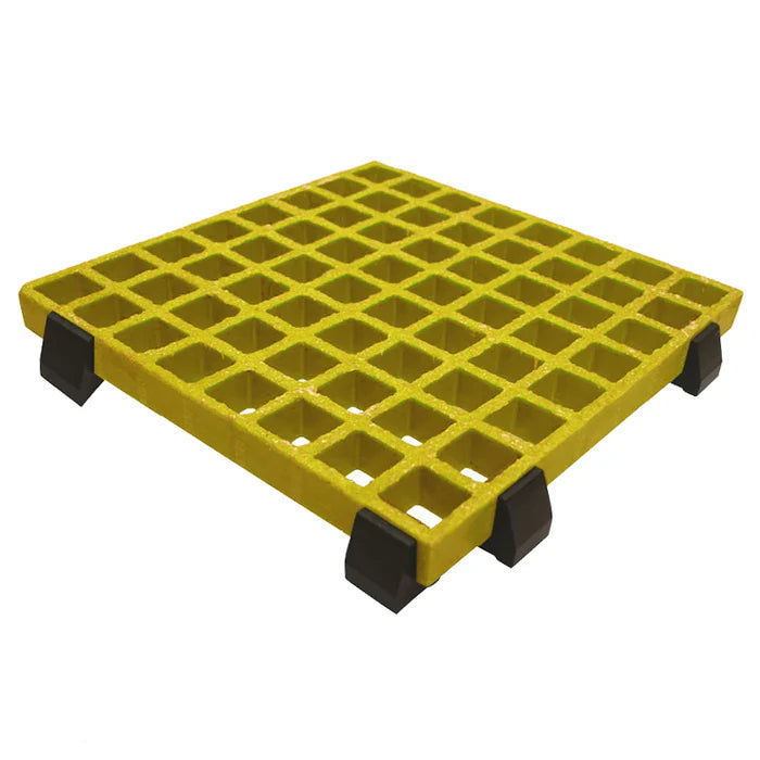 Rubber Grating Capped Feet  yellow- finishings UK